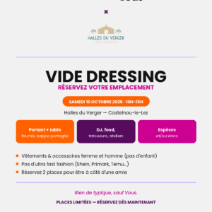 Emplacement vide dressing 10 octobre 2026